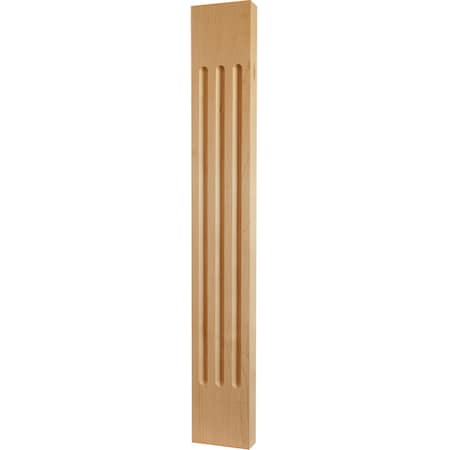 Osborne Wood Products 34 1/2 x 5 x 1 3/16 Fluted Pilaster in Hard Maple 3501HM